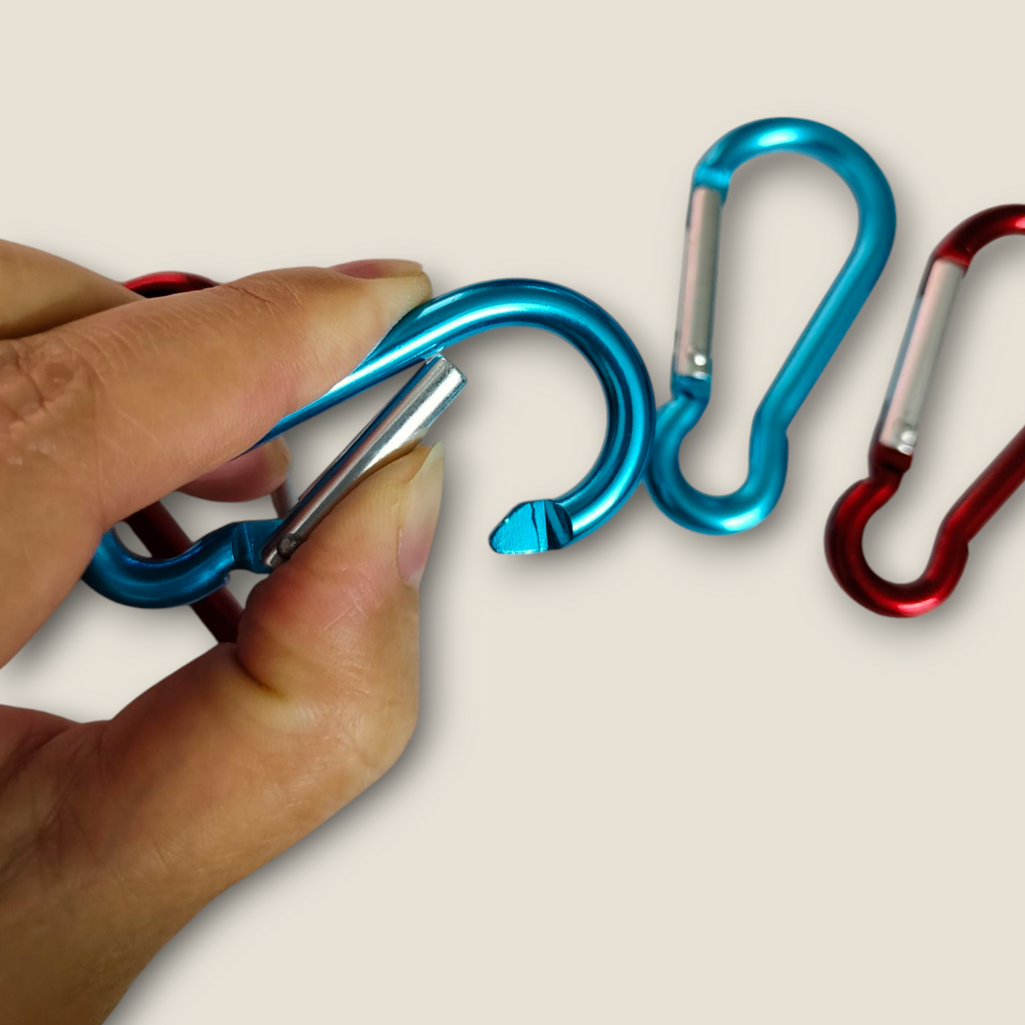 Aluminum Backpack Hook  Buckle Multi-function Carabiner Spring Snap Hook Clip